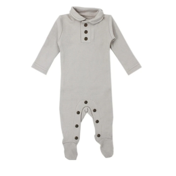 L'ovedbaby Organic Polo Footie - Picture 1 of 5